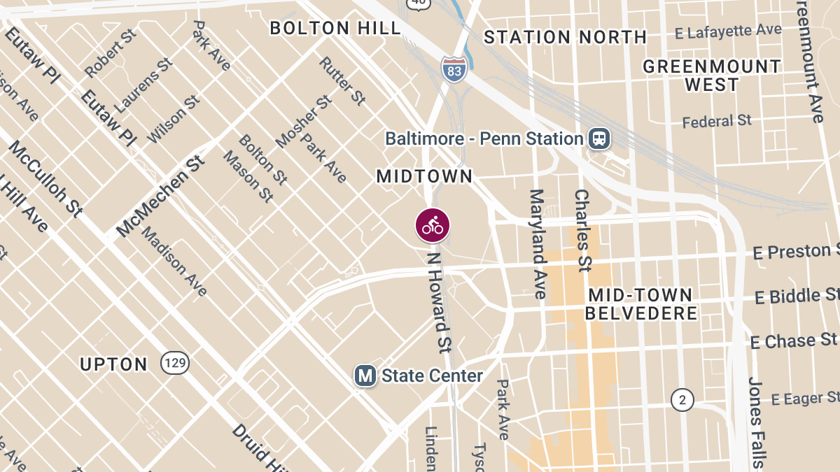 Cyclist Injured in Hit-and-Run Crash on N Howard St