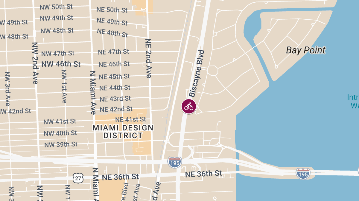Cyclist Injured in Traffic Accident on Biscayne Blvd