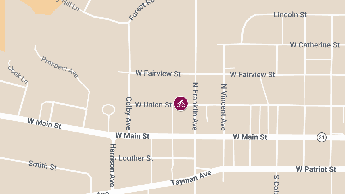 Cyclist injured in Vehicle Collision on W Union St