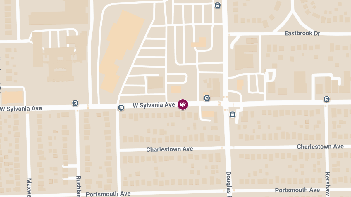 Driver Injured in Crash on W Sylvania Ave