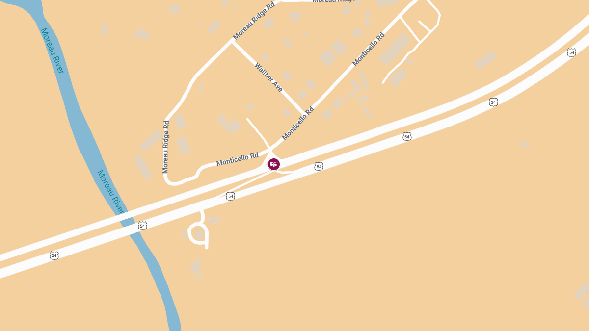 Fatal Crash at US 54 and Monticello Rd