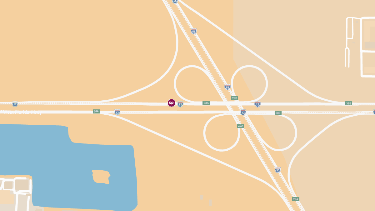 Fatal Crash on I-12 W near I-55 Interchange