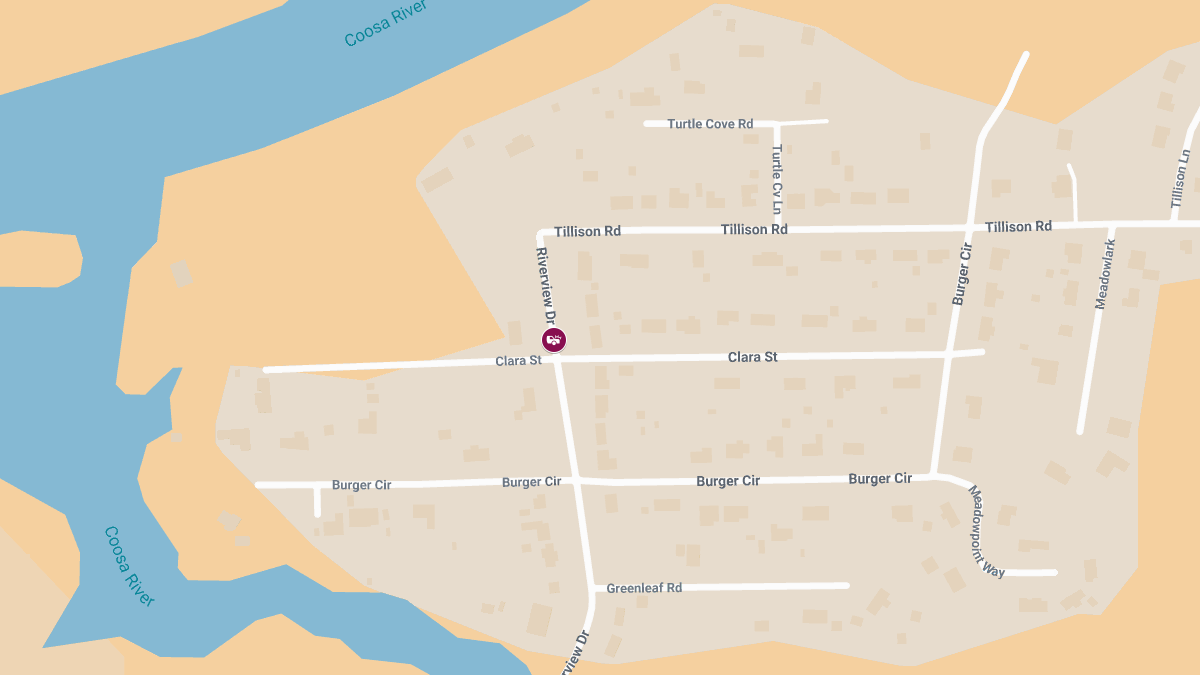 Fatal Crash on Riverview Dr near Tillison Rd