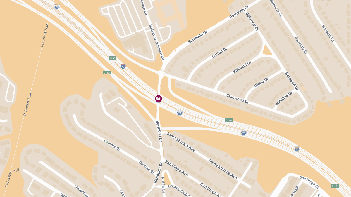 Fatal Multi-Vehicle Crash on I-70 at Bermuda Ave