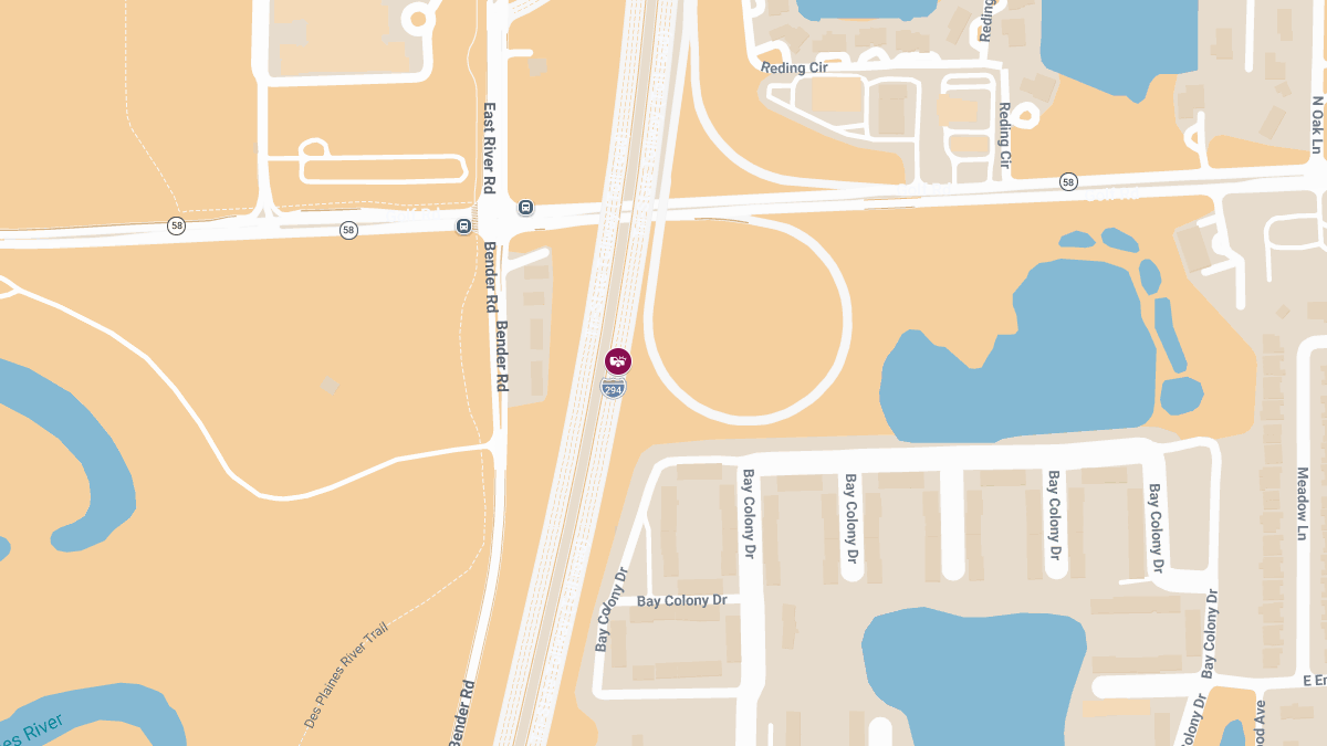 Fatal Rollover Crash on I-294 Near Golf Rd