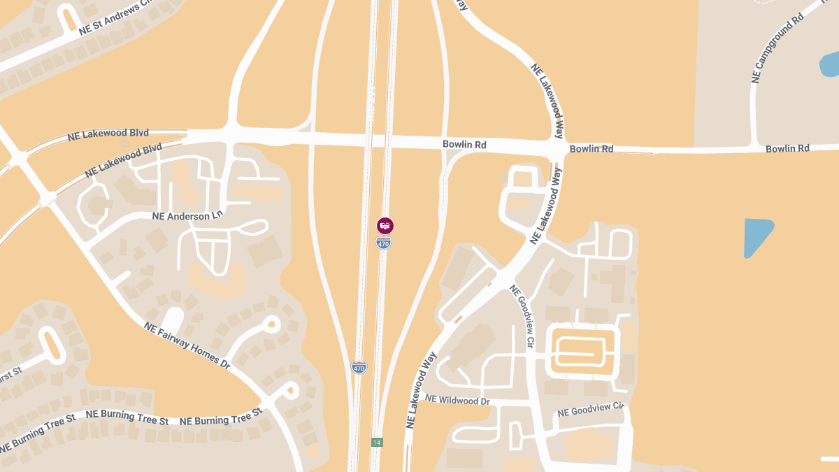 Four-Vehicle Collision with Injuries on I-470 SB