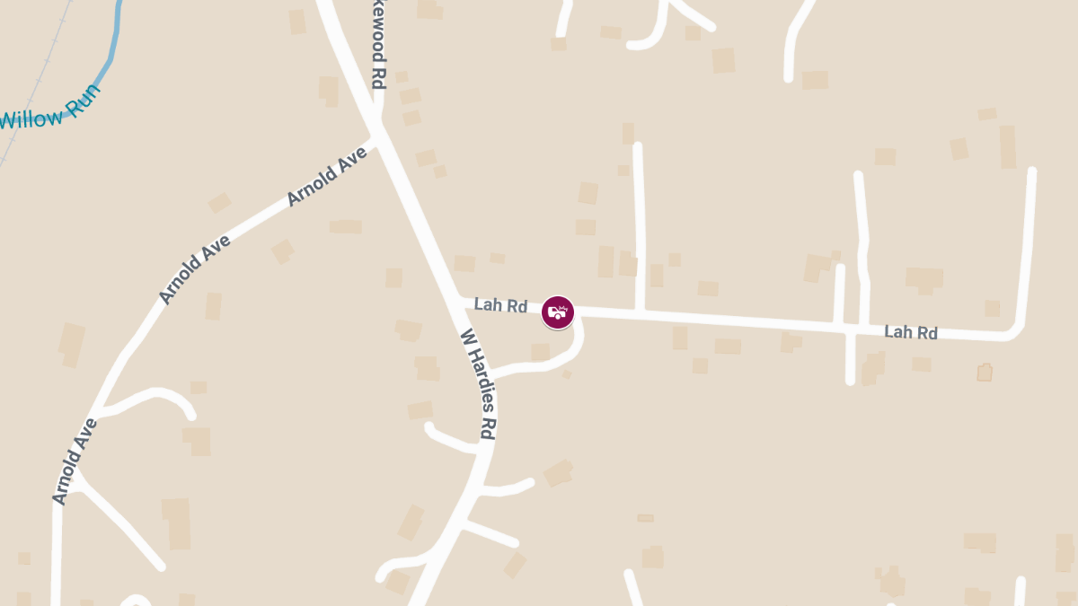 Four-Vehicle Crash with Injury on Lah Rd