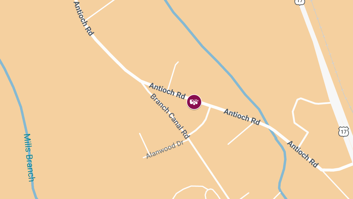 Four-Vehicle Injury Crash on Antioch Rd