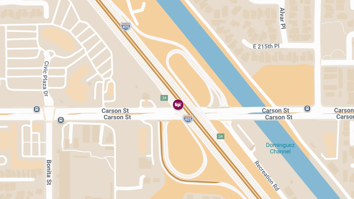 Freeway Accident Leaves Injuries Reported on I-605 at Carson St On-Ramp