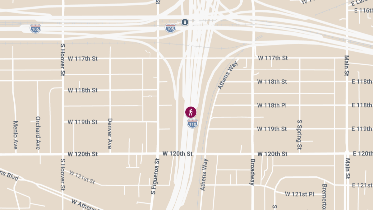 Hit-and-Run Accident on I-110 Near I-105