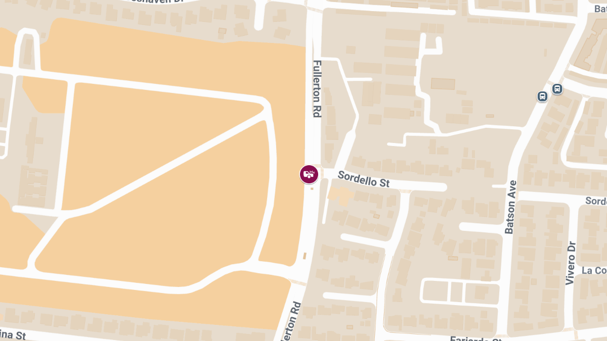 Hit-and-Run Crash with Injuries at Fullerton Rd & Sordello St