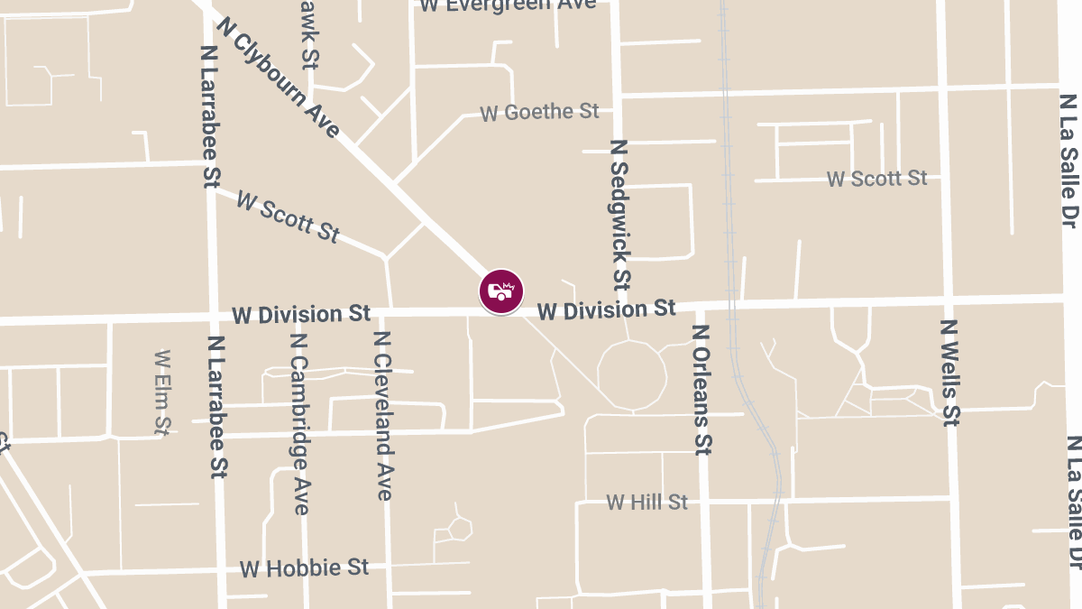 Hit-and-Run with Injury at Clybourn Ave & Division St