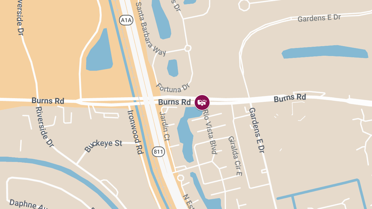 Injured Driver Transported After Crash on Burns Rd