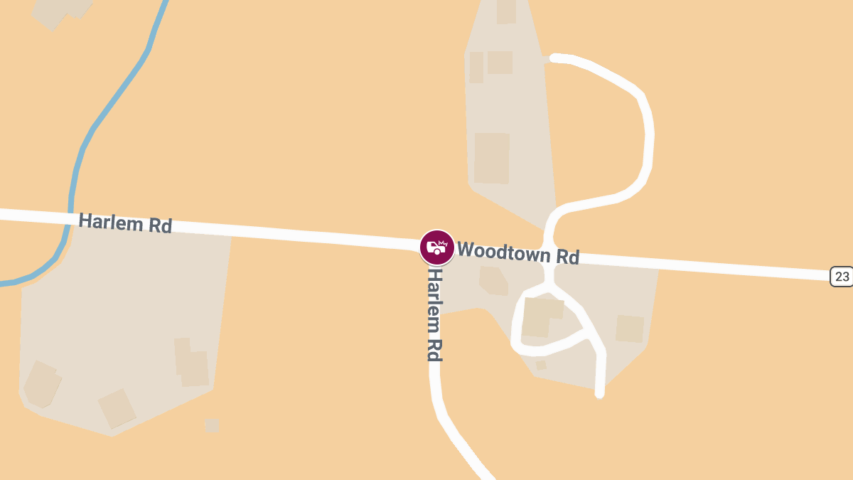 Injuries Confirmed Following Crash at Harlem Rd & Woodtown Rd
