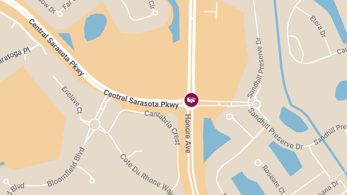 Injuries Reported After Accident at Honore Ave & Central Sarasota Pkwy