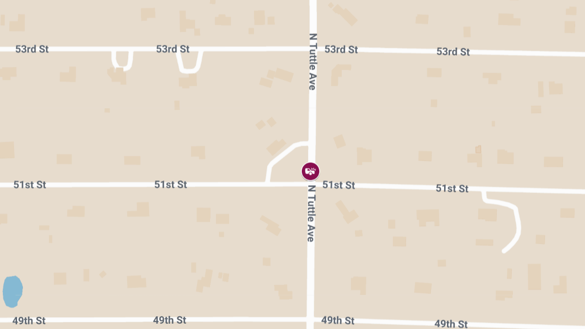Injuries Reported After Accident at N Tuttle Ave & 51st St