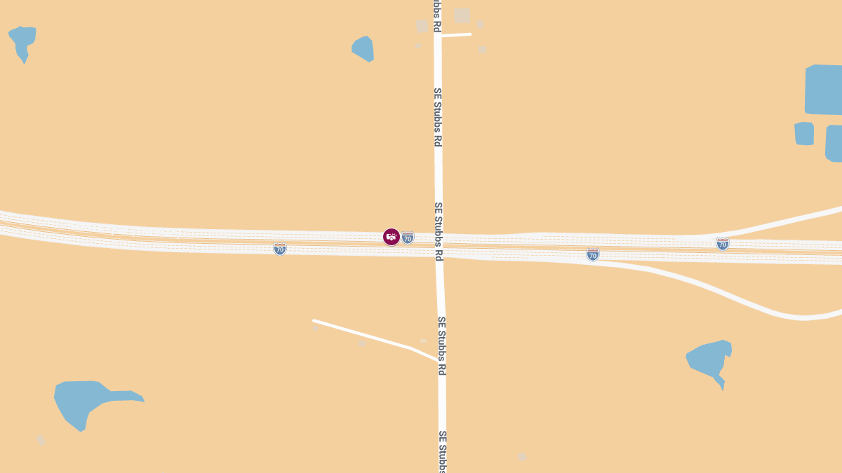 Injuries Reported After Disabled Car Struck on I-70 Near Stubbs Rd