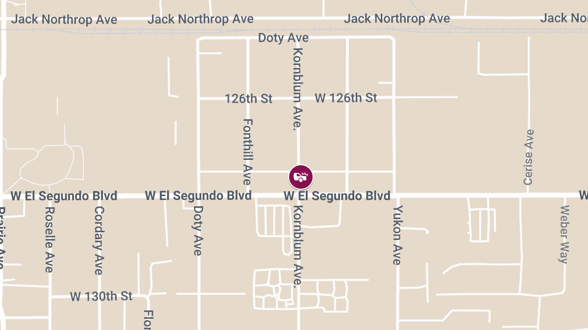 Injuries Reported in Accident at W El Segundo Blvd & Kornblum Ave