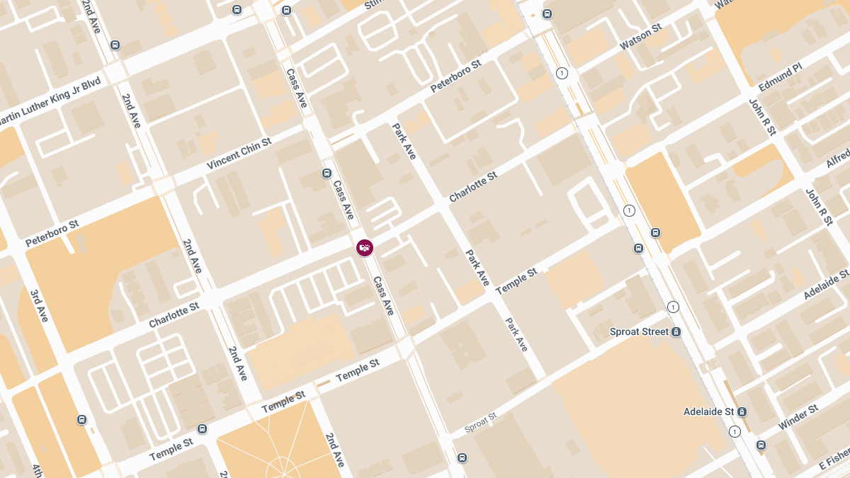 Injuries Reported in Collision Near Cass Ave & Charlotte St