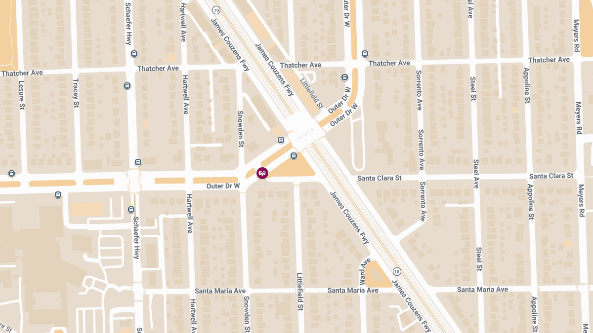 Injuries Reported in Collision Near Santa Clara St & Outer Dr