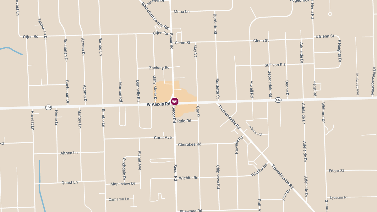 Injuries Reported in Collision Near Secor Rd and W Alexis Rd