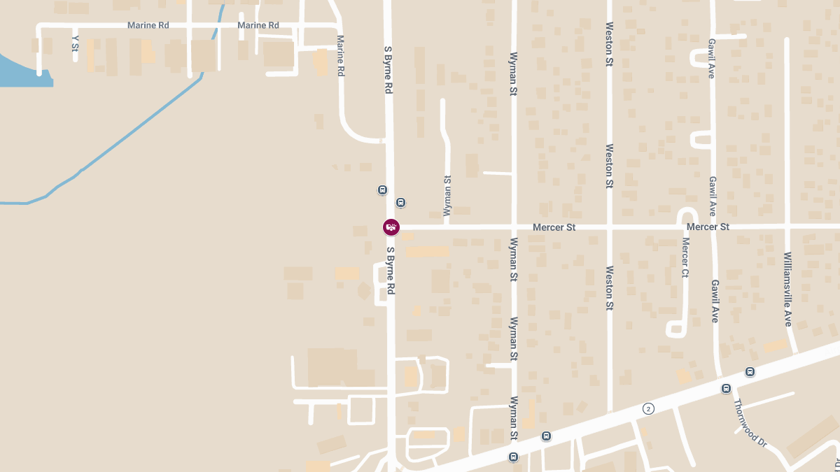 Injuries Reported in Collision at S Byrne Rd & Mercer St