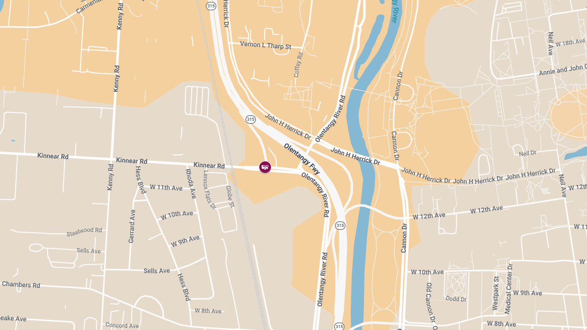 Injuries Reported in Collision on OH-315 S at Kinnear Rd