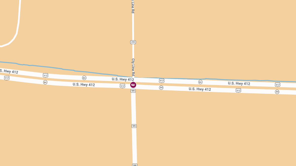 Injuries Reported in Collision on US-412 at Highway NN
