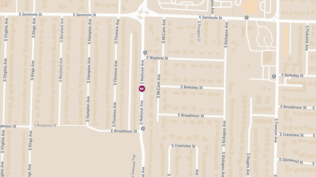 Injuries Reported in Crash Along S National Ave