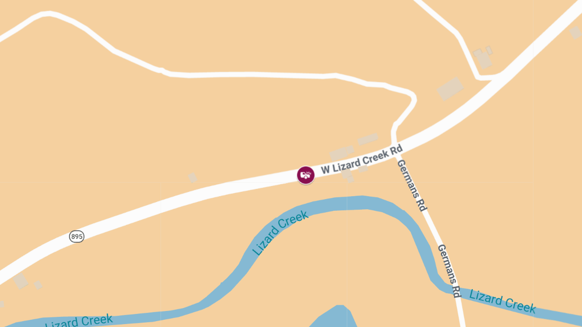 Injuries Reported in Crash Near Campground on W Lizard Creek Rd