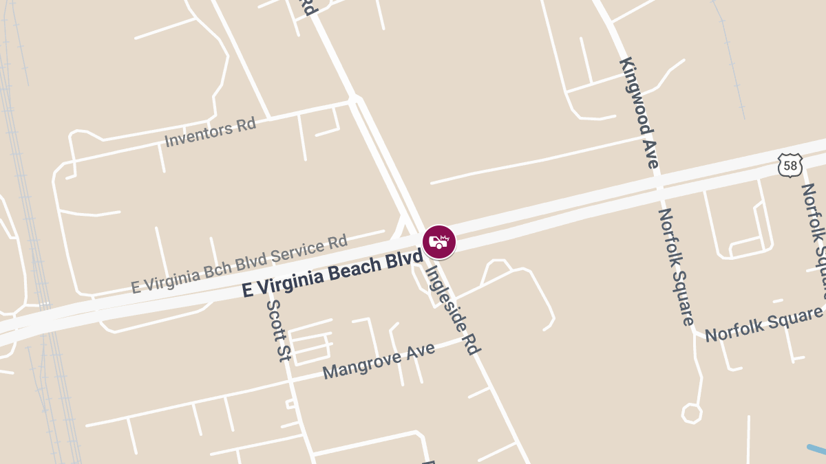 Injuries Reported in Crash Near Ingleside Rd & E Virginia Beach Blvd