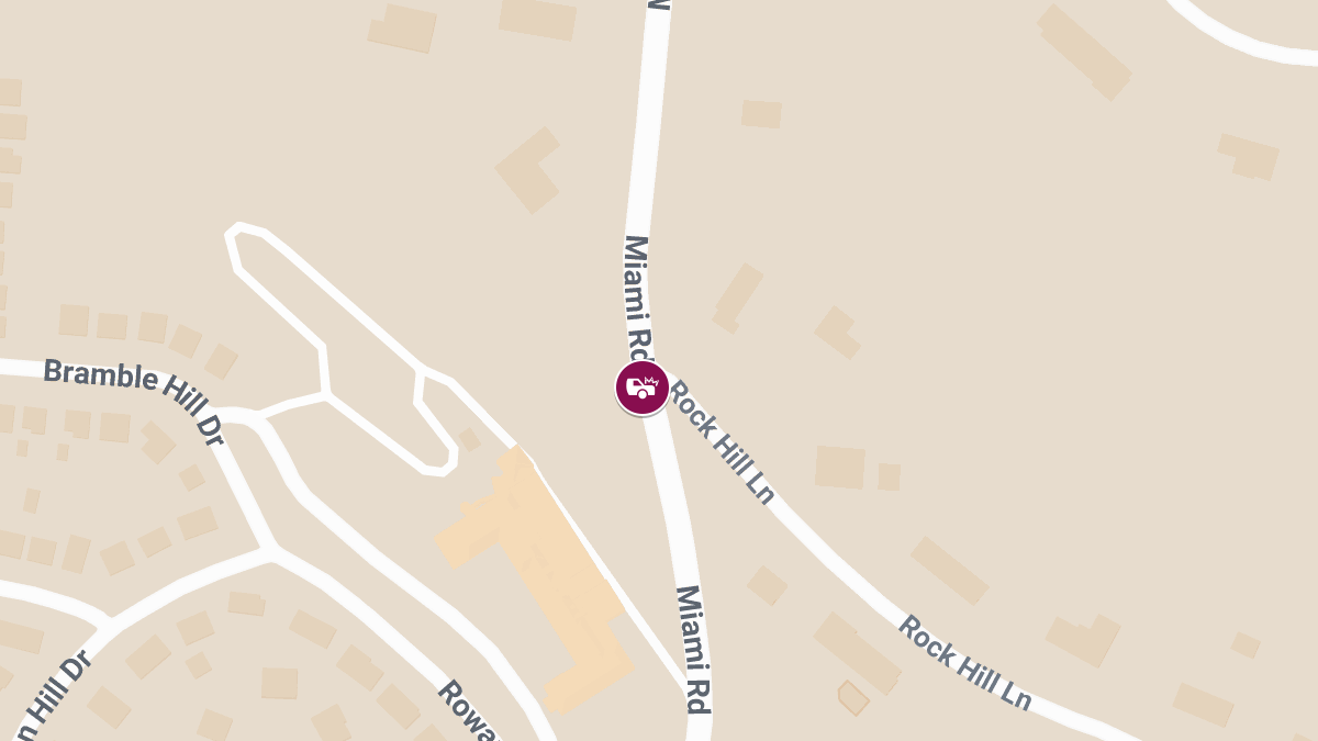Injuries Reported in Crash Near Miami Rd and Rock Hill Ln