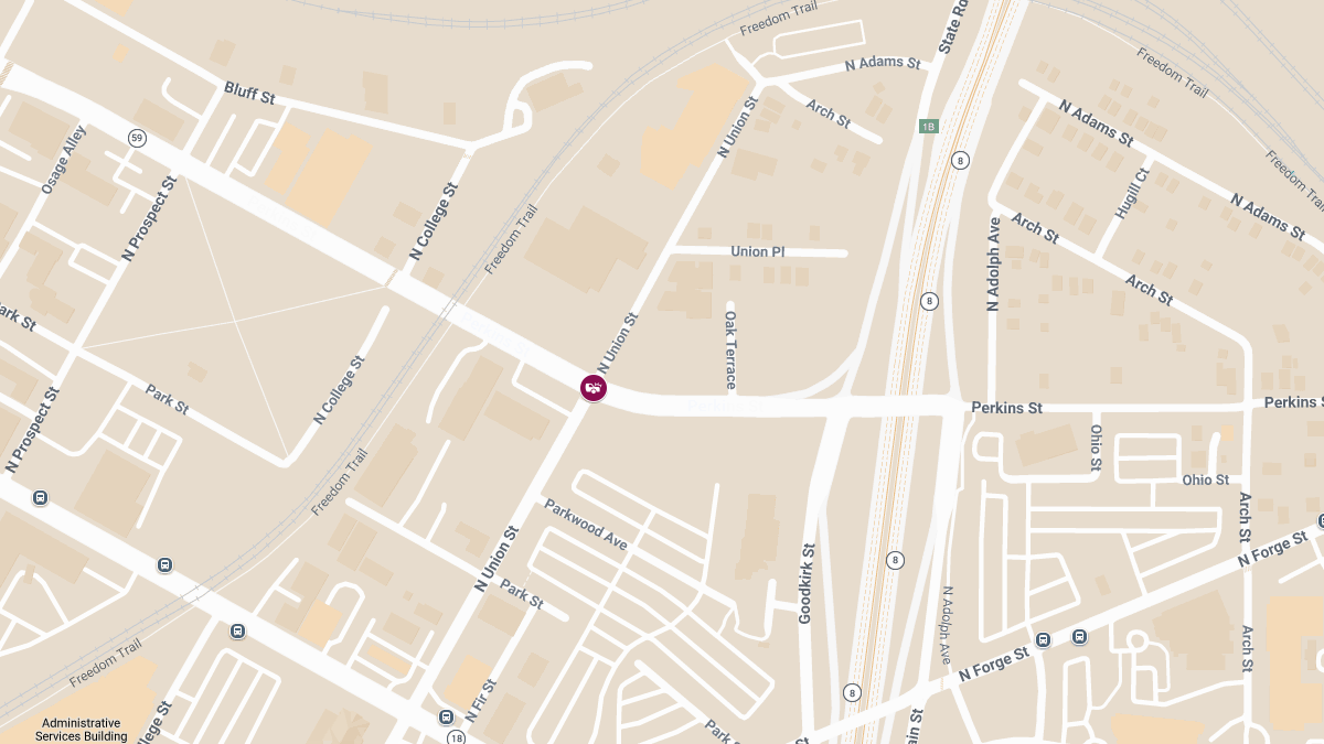Injuries Reported in Crash Near Perkins St & N Union St