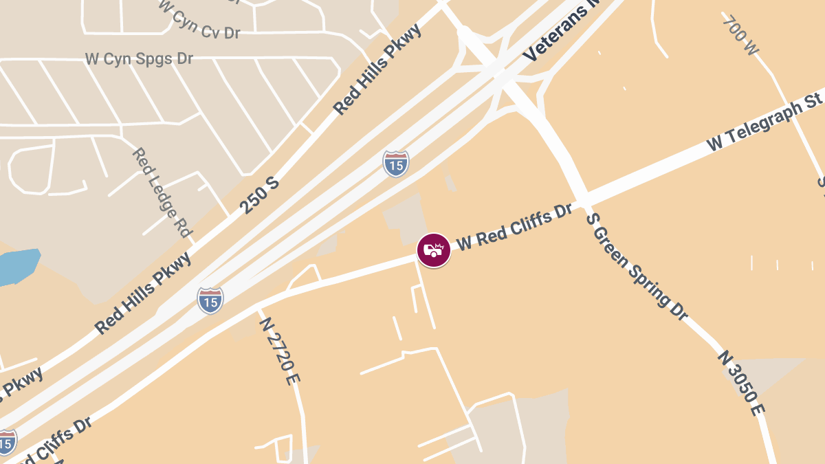 Injuries Reported in Crash Outside Albertsons on W Red Cliffs Dr