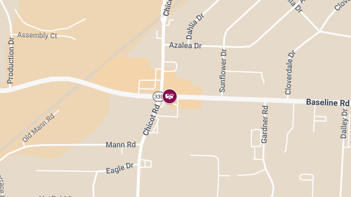 Injuries Reported in Crash at Baseline Rd & Chicot Rd