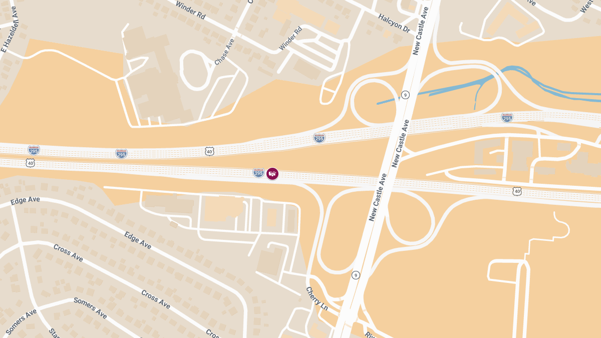 Injuries Reported in Crash at Cherry Ln & I-295 Off-Ramp