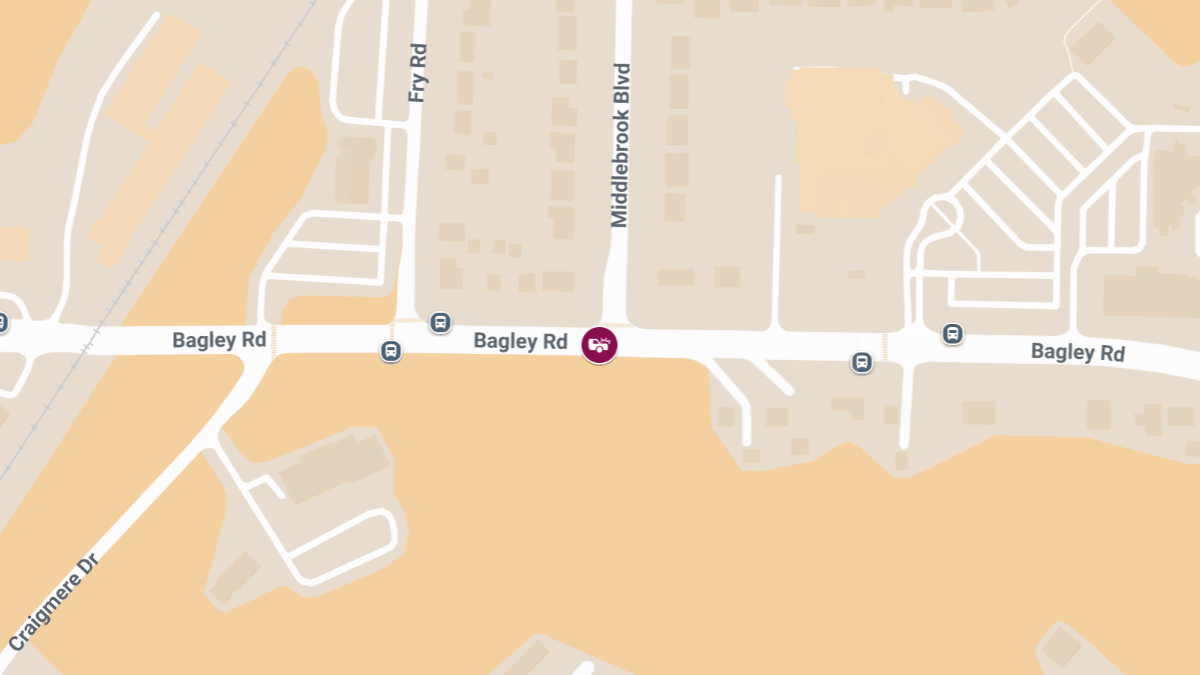 Injuries Reported in Crash on Bagley Rd