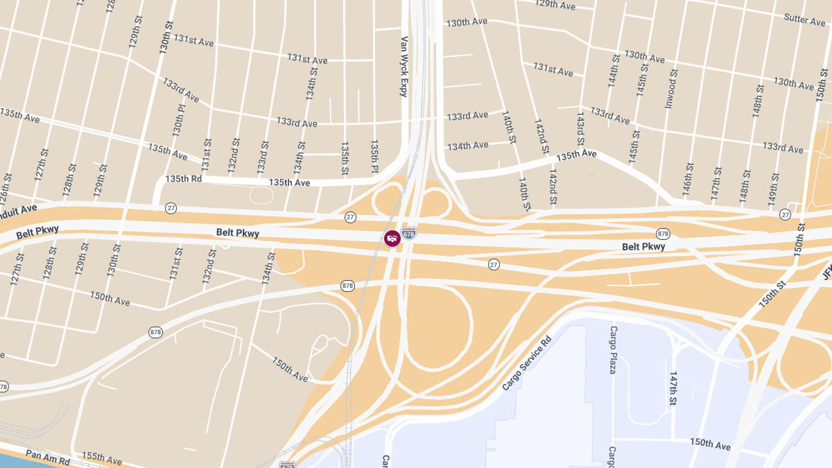 Injuries Reported in Crash on Belt Pkwy W at Van Wyck Expy N