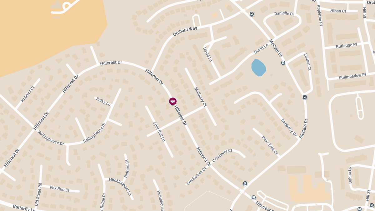 Injuries Reported in Crash on Hillcrest Dr