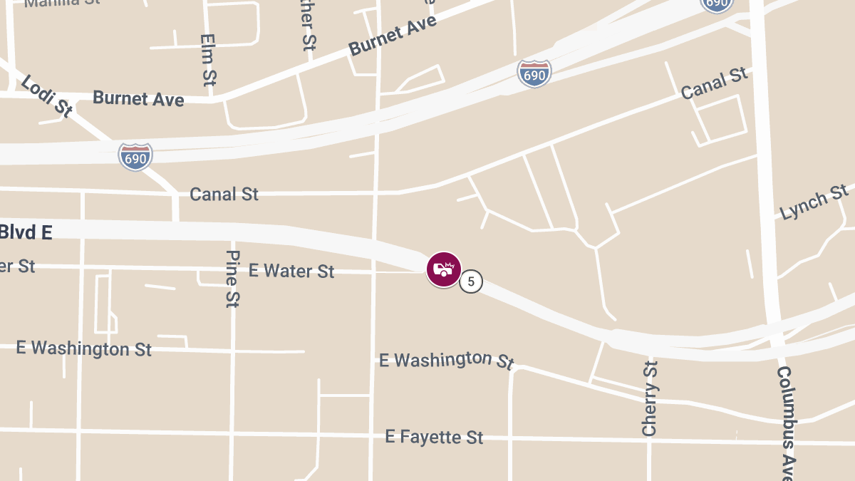 Injuries Reported in Crash on NY-5 Downtown