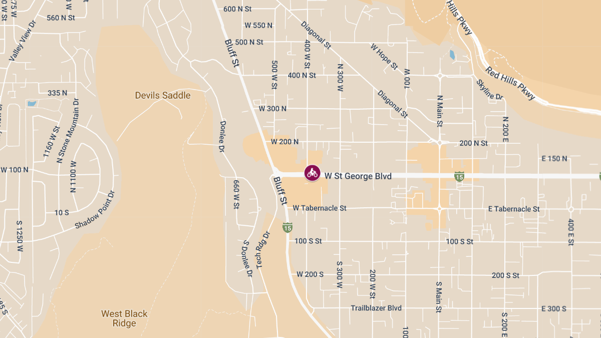 Injuries Reported in Crash on 1000 East St George Blvd