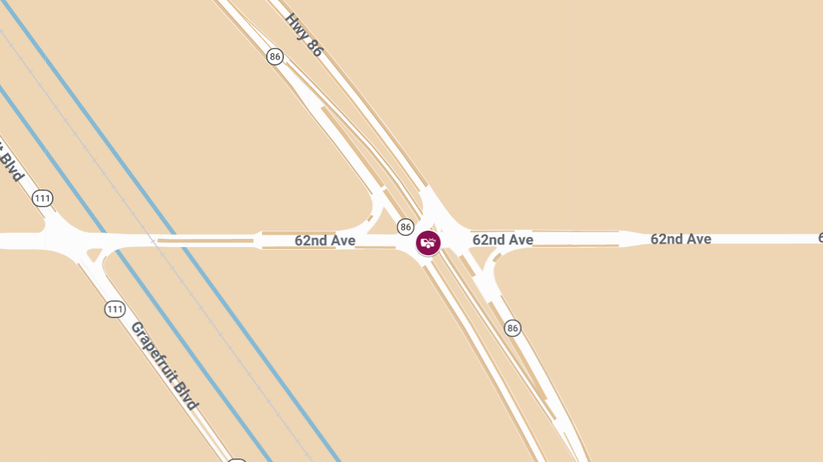 Injuries Reported in Two-Vehicle Crash at SR-86 & 62nd Ave