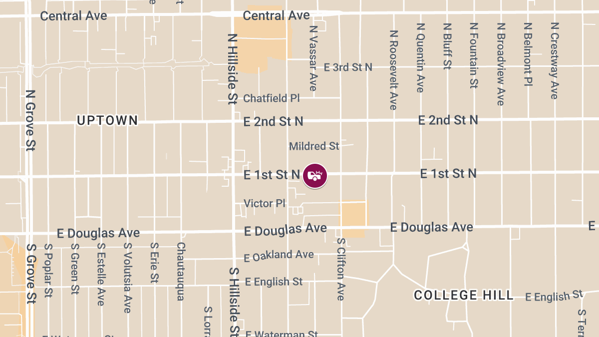 Injuries in Crash Near E 1st St