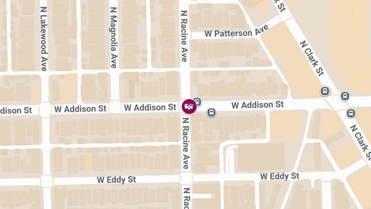 Injuries in Crash at Racine Ave & Addison St