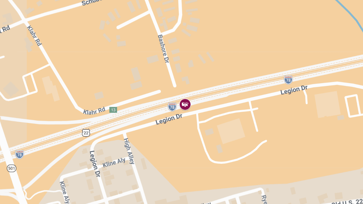 Injuries in Crash on I-78 EB Near MP 13.9