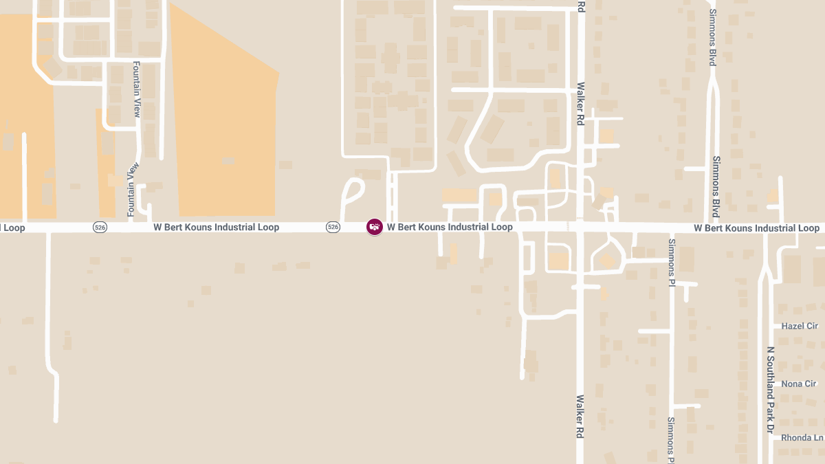 Injury Accident Reported at Mansfield Rd & Burk Jones