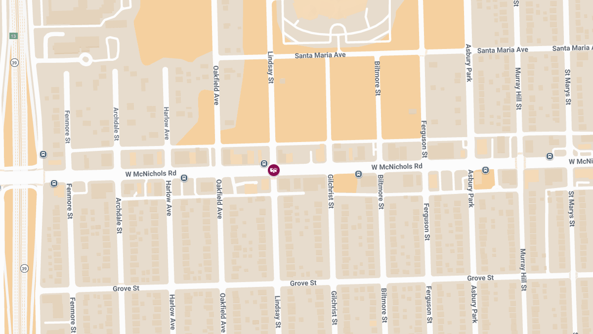 Injury Accident Reported Near W McNichols Rd & Lindsay St