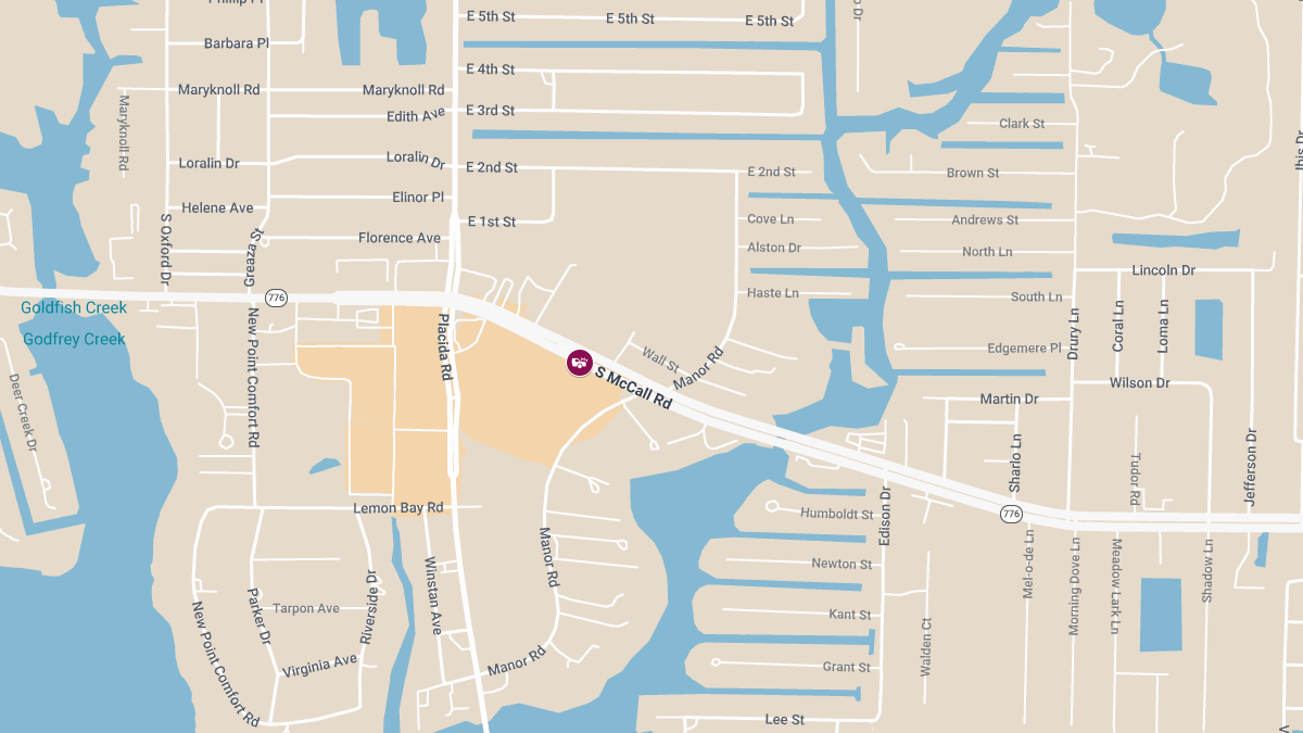 Injury Accident Reported at 2080 S McCall Rd