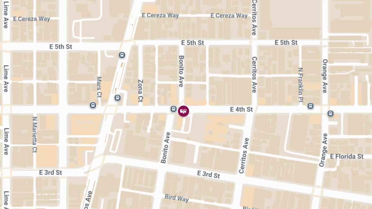 Injury Accident Reported at E 4th St & Bonito Ave