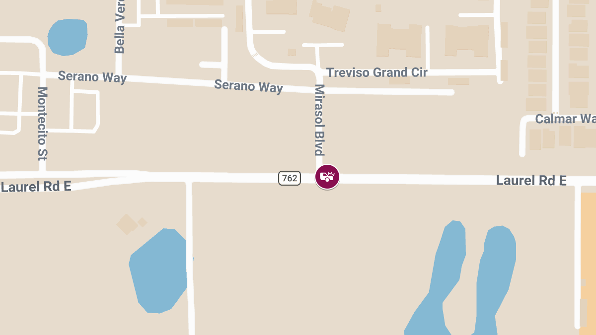 Injury Accident Reported at Laurel Rd E & Mirasol Blvd